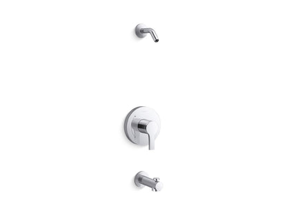 KOHLER K-TLS35322-4-CP Elate Rite-Temp bath and shower trim kit, without showerhead - Polished Chrome