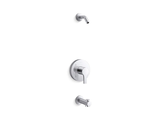 KOHLER K-TLS35322-4-CP Elate Rite-Temp bath and shower trim kit, without showerhead - Polished Chrome