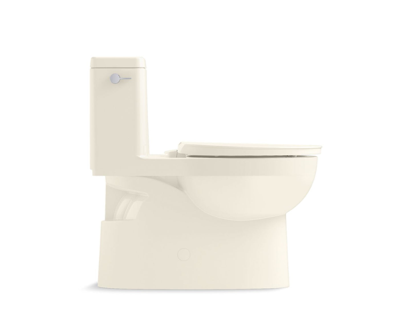 KOHLER K-78080-96 Reach One-Piece Compact Elongated Toilet With Skirted Trapway, 1.28 Gpf In Biscuit