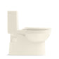 KOHLER K-78080-RA-96 Reach One-Piece Compact Elongated Toilet With Skirted Trapway, 1.28 Gpf In Biscuit