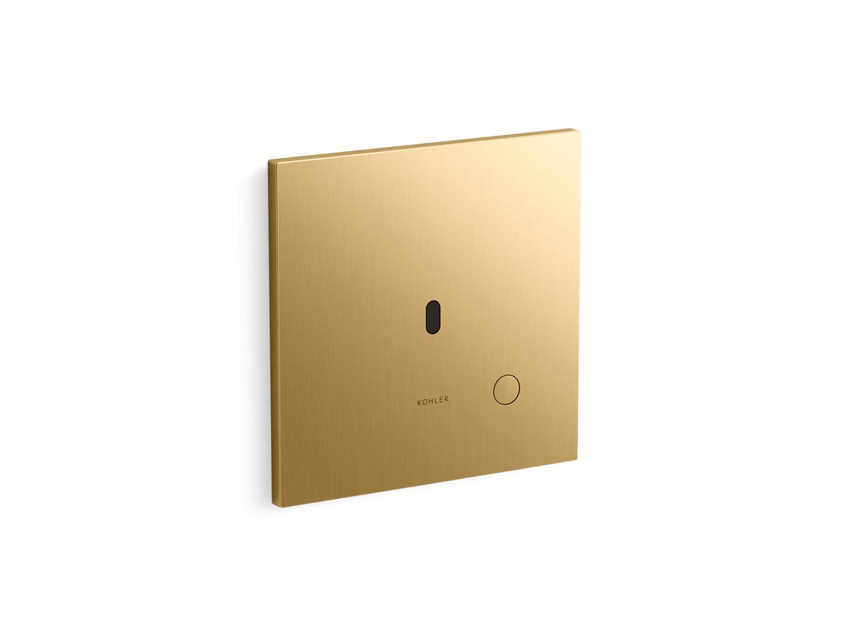 KOHLER K-90TB00K50-2MB Mach Flex Metal Faceplate For Concealed Touchless Toilet Flushometer, 1.0 Gpf - Vibrant Brushed Moderne Brass