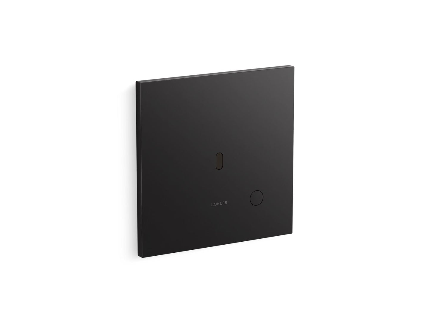 KOHLER K-90TB00L50-BL Metal faceplate for concealed touchless toilet flushometer, 1.1 gpf  -  Matte Black