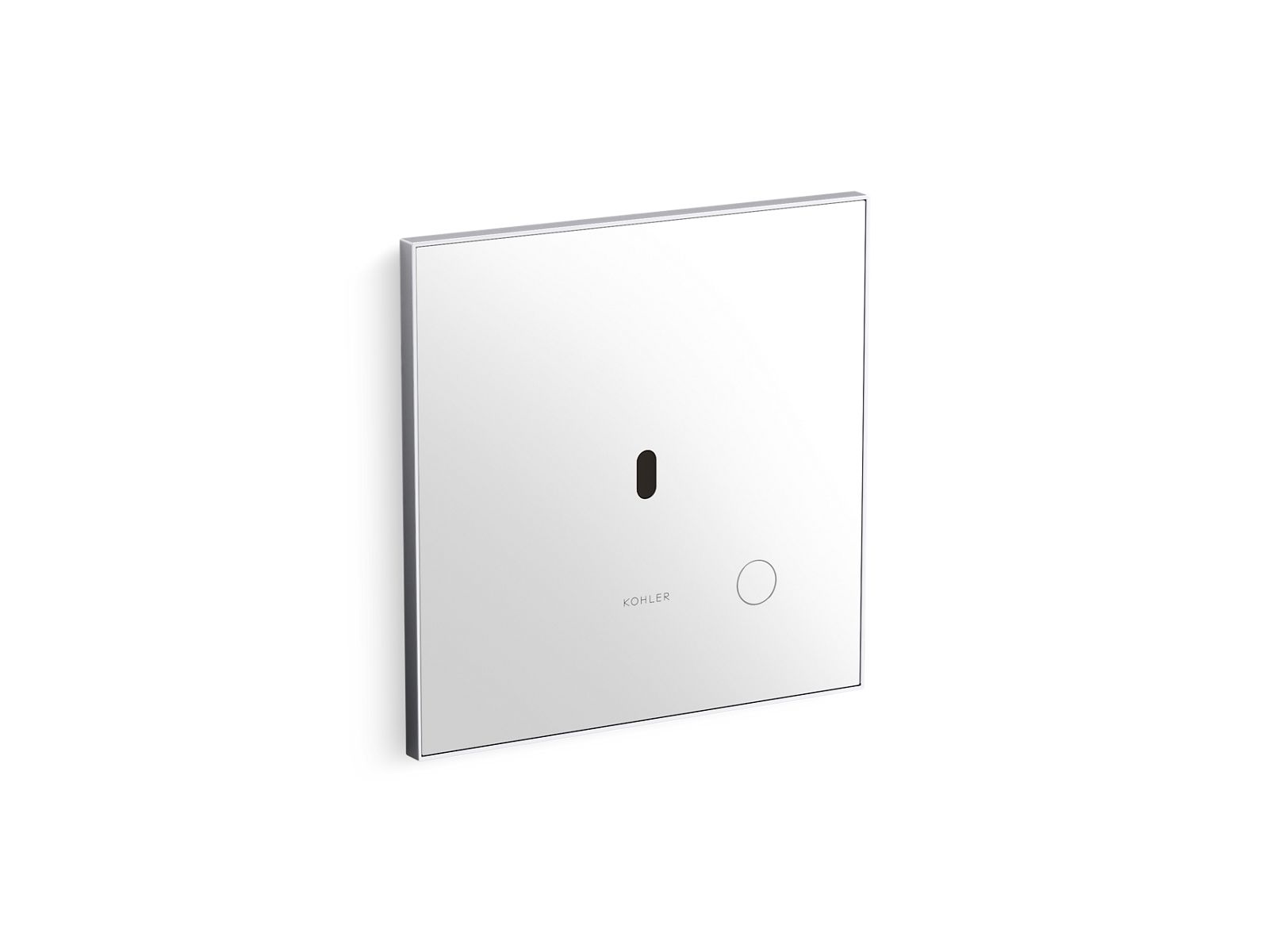 KOHLER K-91UB10D40-0WH-CP Mach Flex Glass Faceplate For Concealed Touchless Urinal Flushometer, 0.125 Gpf - Polished Chrome