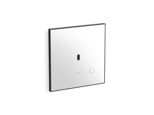 KOHLER K-91TB10L50-0WH-BL Mach Flex Glass faceplate for concealed touchless toilet flushometer, 1.1 gpf - Matte Black