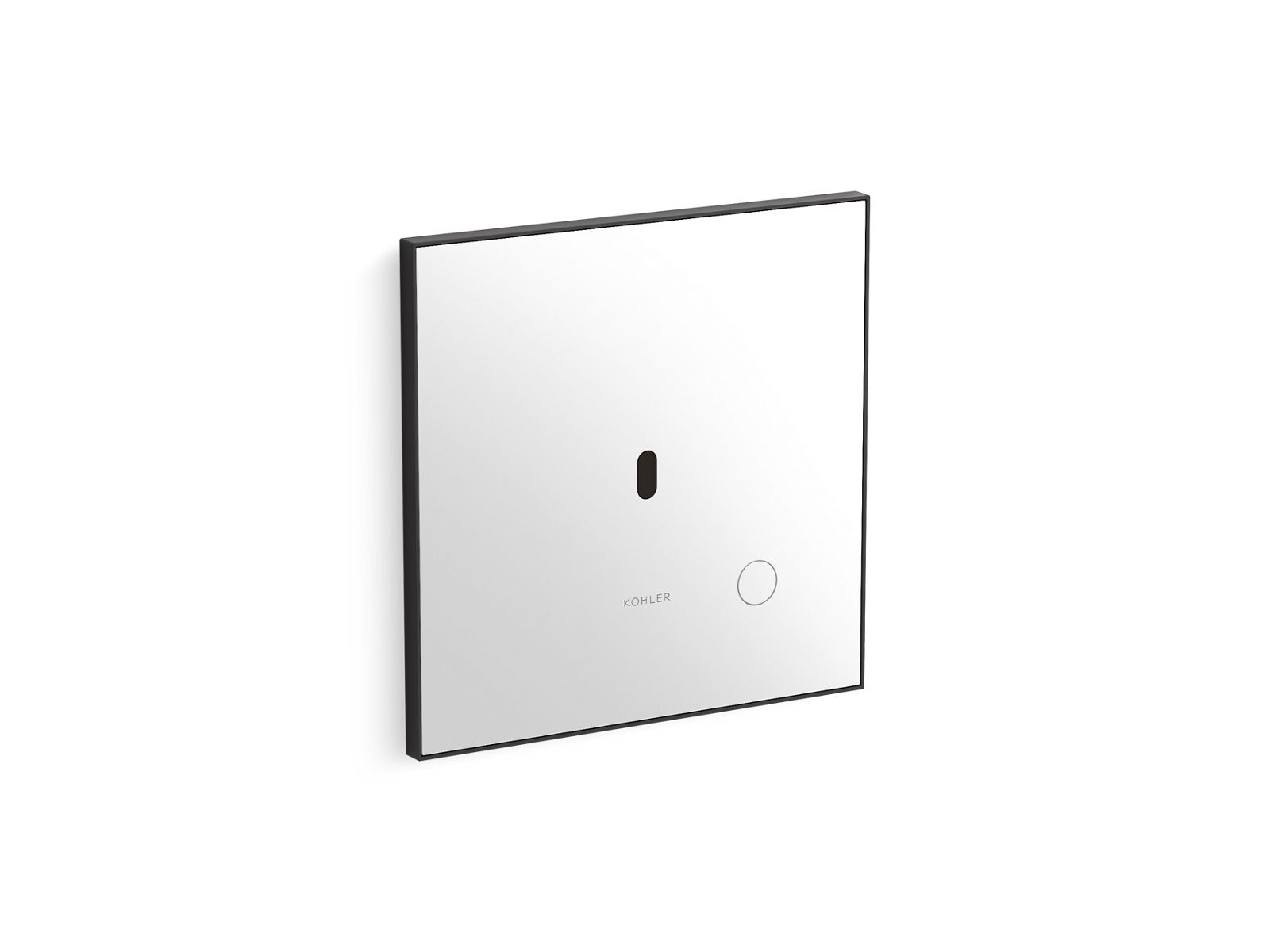 KOHLER K-91UB10D40-0WH-BL Glass faceplate for concealed touchless urinal flushometer, 0.125 gpf  -  Matte Black