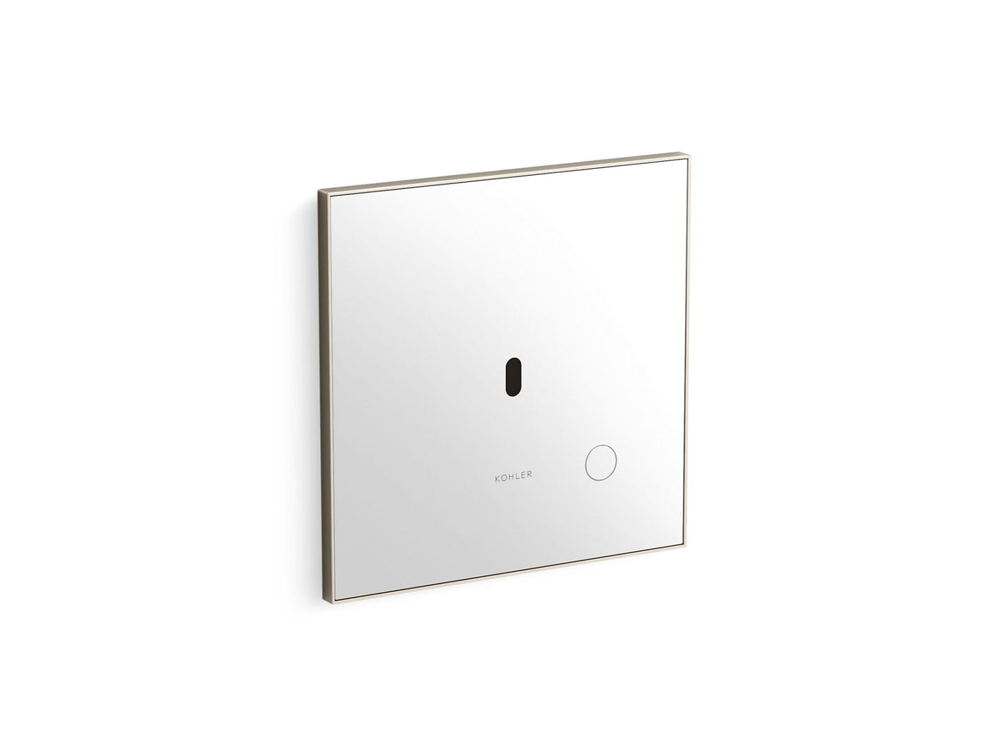 KOHLER K-91TB10K50-0WH-BN Glass faceplate for concealed touchless toilet flushometer, 1.0 gpf  -  Vibrant Brushed Nickel