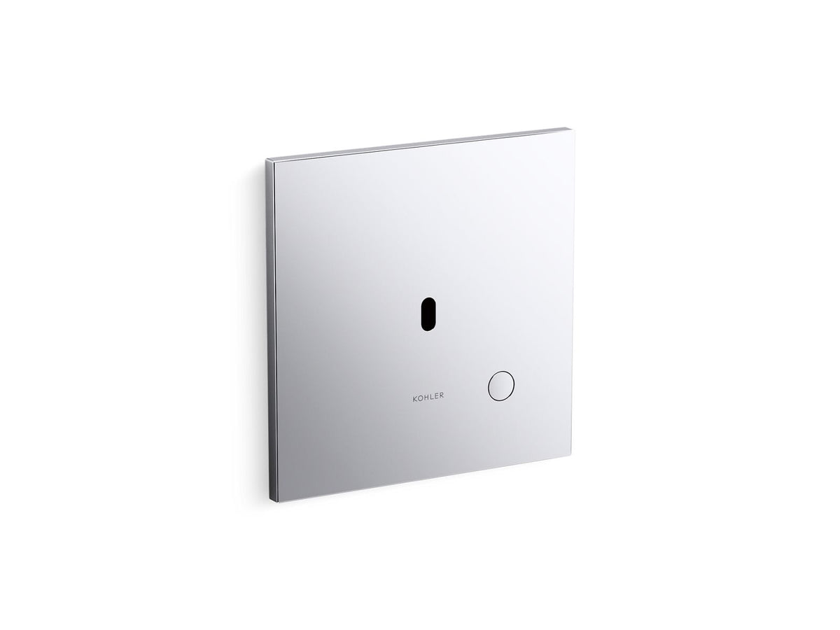 KOHLER K-60TB00S50-CP Mach Flex Metal Faceplate For Concealed Touchless Toilet Flushometer, Dual-Flush (1.1 / 1.28 Gpf) - Polished Chrome