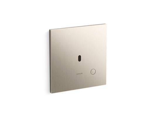 KOHLER K-60TB00S50-BN Mach Flex Metal faceplate for concealed touchless toilet flushometer, dual-flush (1.1 / 1.28 gpf) - Vibrant Brushed Nickel