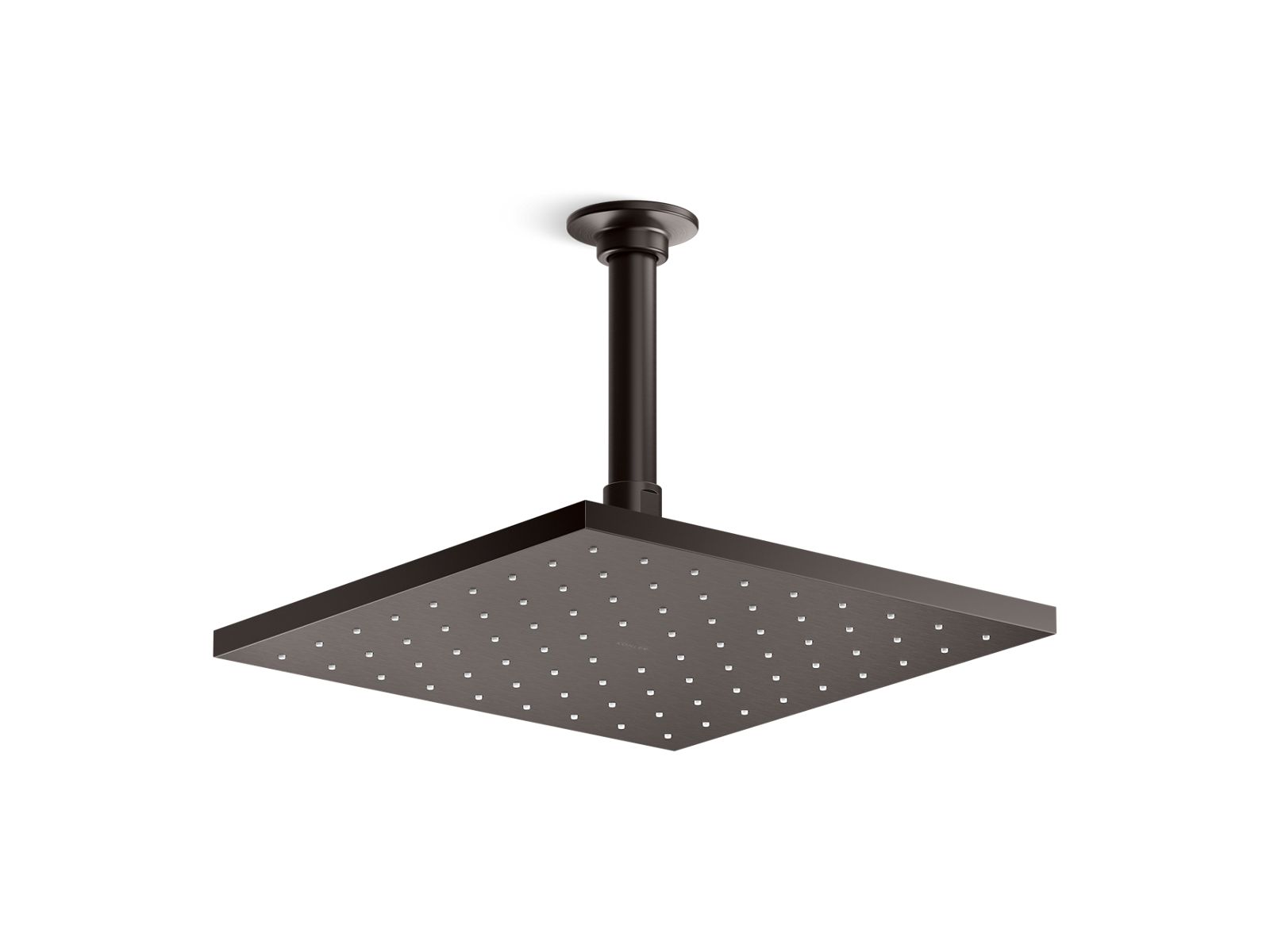 KOHLER K-13696-G-BGP Square 10" single-function rainhead, 1.75 gpm  -  Brushed Graphite