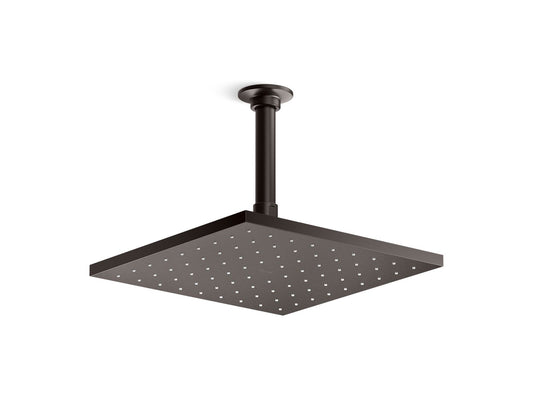 KOHLER K-13696-BGP Square 10" single-function rainhead, 2.5 gpm  -  Brushed Graphite