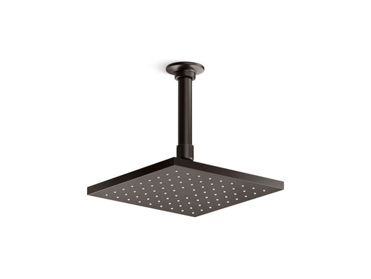 KOHLER K-13695-G-BGP Square 8" single-function rainhead, 1.75 gpm  -  Brushed Graphite