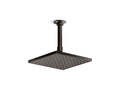 KOHLER K-13695-BGP Square 8" single-function rainhead, 2.5 gpm  -  Brushed Graphite