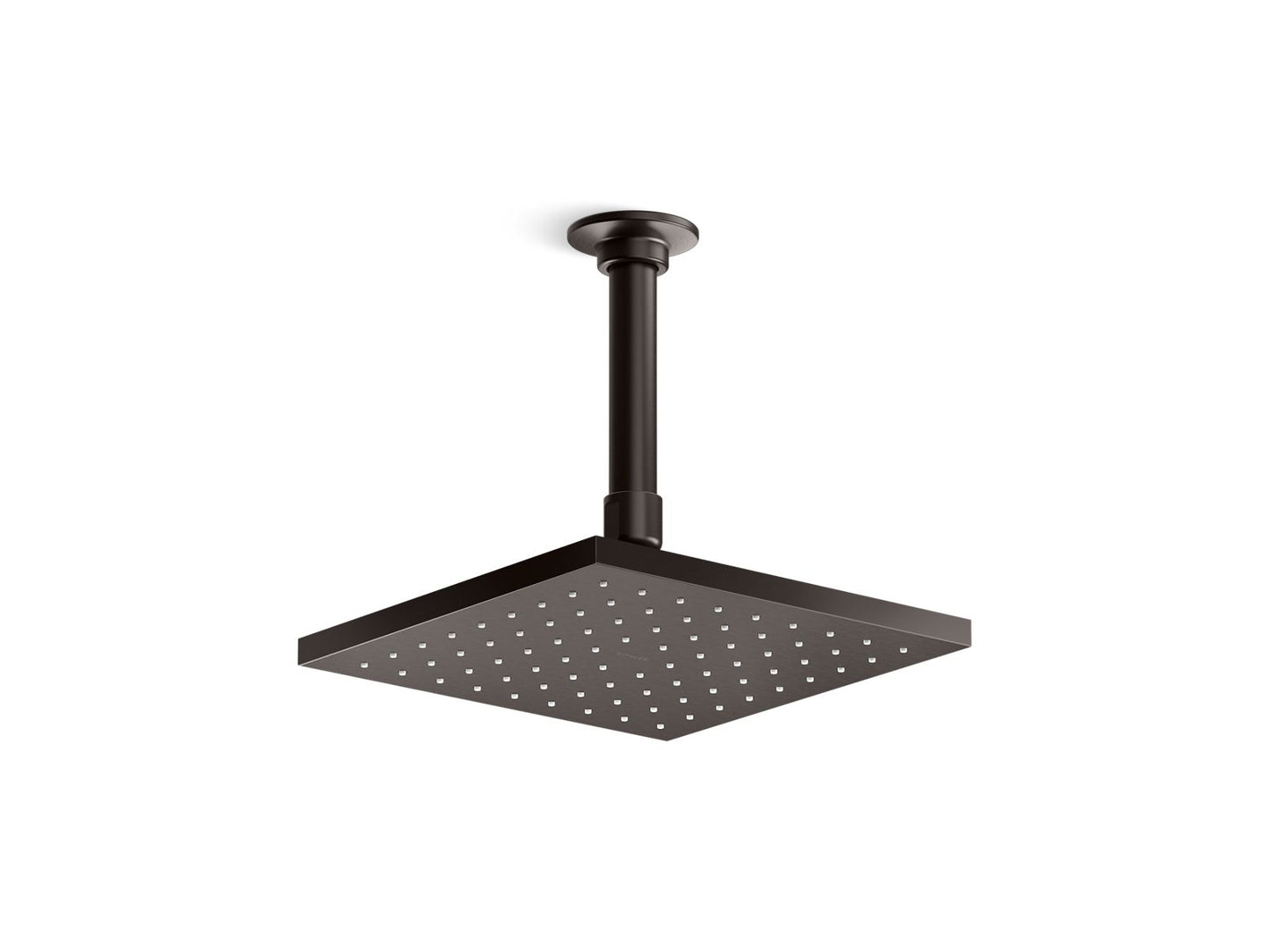 KOHLER K-13695-BGP Square 8" single-function rainhead, 2.5 gpm  -  Brushed Graphite
