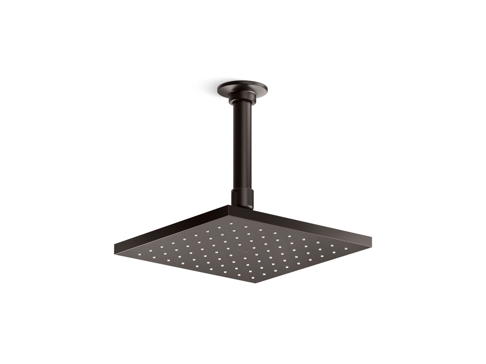 KOHLER K-13695-BGP Square 8" single-function rainhead, 2.5 gpm  -  Brushed Graphite