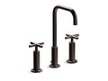 KOHLER K-14408-3-BGP Widespread bathroom sink faucet with Cross handles, 1.2 gpm  -  Brushed Graphite