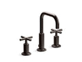 KOHLER K-14406-3-BGP Widespread bathroom sink faucet with Cross handles, 1.2 gpm  -  Brushed Graphite