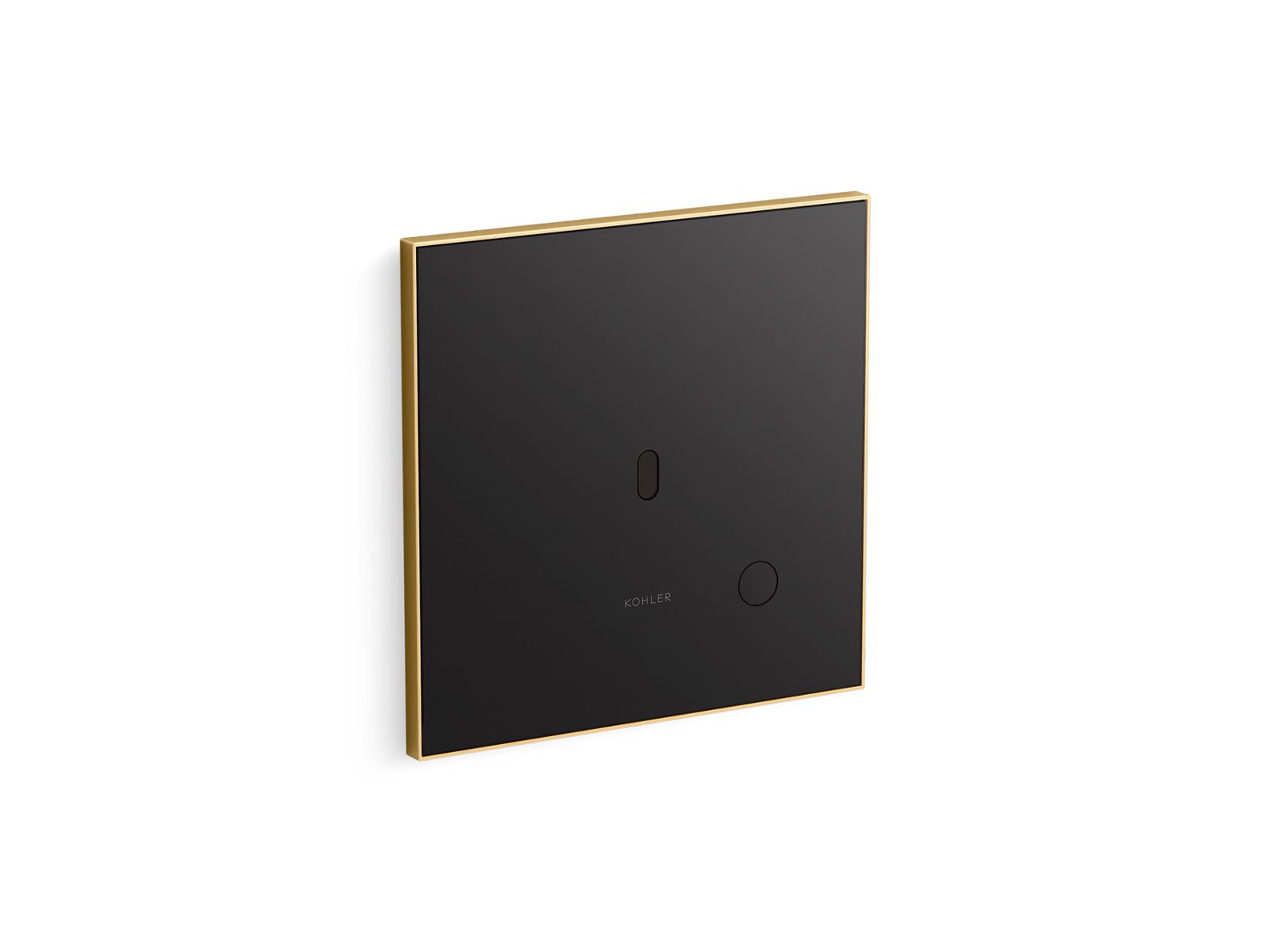 KOHLER K-61TB10S50-7BK-2MB Glass faceplate for concealed touchless toilet flushometer, dual-flush (1.1 / 1.28 gpf)  -  Vibrant Brushed Moderne Brass