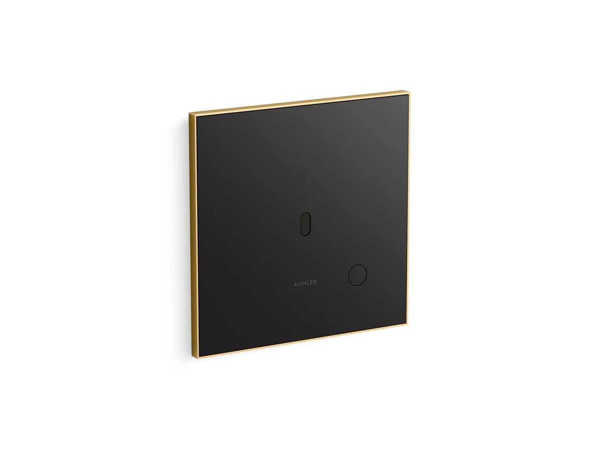KOHLER K-61TB10T50-7BK-2MB Mach Flex Glass Faceplate For Concealed Touchless Toilet Flushometer, Dual-Flush (1.0 / 1.6 Gpf) - Vibrant Brushed Moderne Brass