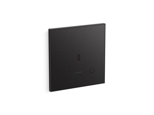 KOHLER K-91TB10K50-7BK-BL Mach Flex Glass faceplate for concealed touchless toilet flushometer, 1.0 gpf - Matte Black