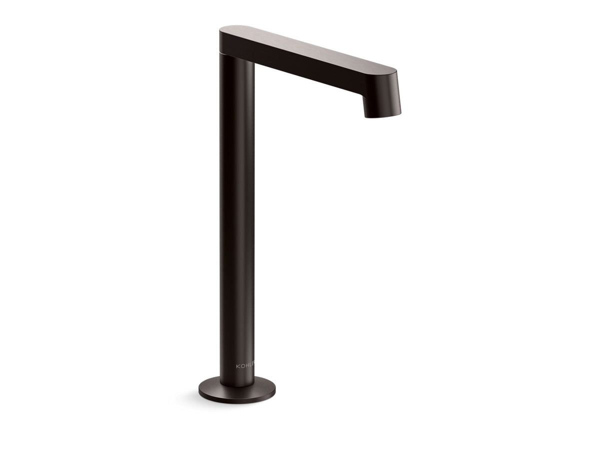 KOHLER K-23887-BGP Bathroom sink faucet spout with Row design, 1.2 gpm  -  Brushed Graphite