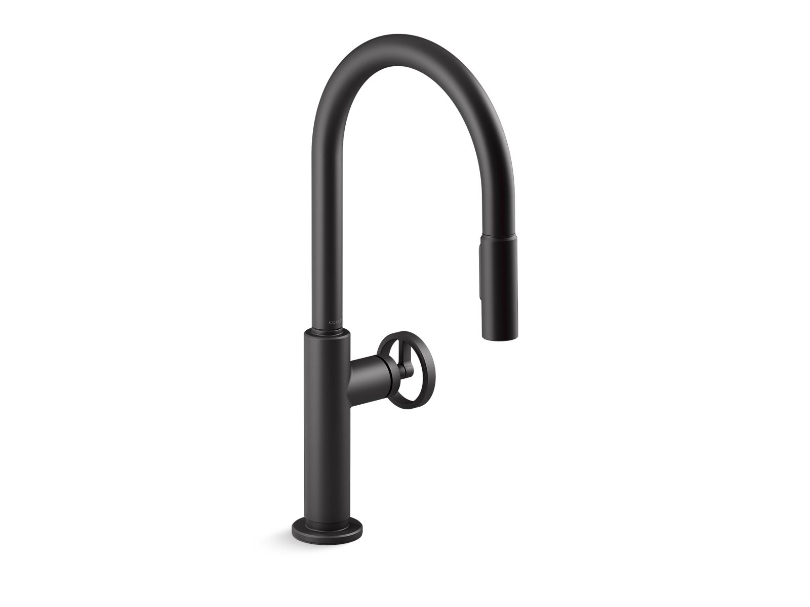 KOHLER K-28669-9-BL Pull-down kitchen sink faucet with two-function sprayhead  -  Matte Black