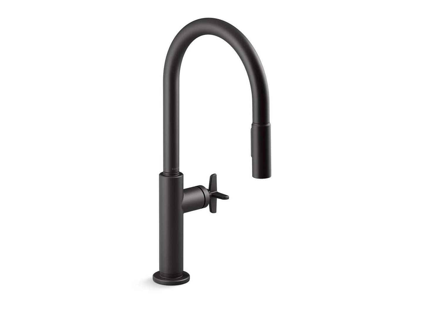 KOHLER K-28670-3RT2-BL Touchless pull-down kitchen sink faucet with two-function sprayhead  -  Matte Black