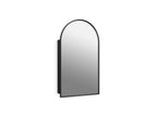 KOHLER K-36540-BLL Verdera 20" X 34" Arched Framed Medicine Cabinet, Left-Hinged - Matte Black