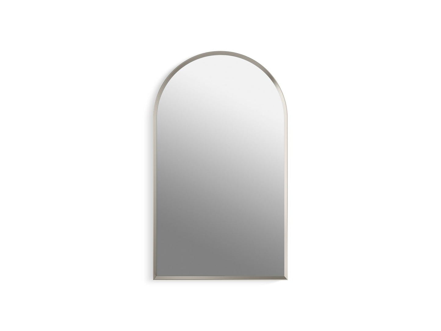 KOHLER K-36540-BNL Verdera 20" x 34" arched framed medicine cabinet, left-hinged - Brushed Nickel