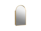 KOHLER K-36540-BGL Verdera 20" X 34" Arched Framed Medicine Cabinet, Left-Hinged - Moderne Brushed Gold