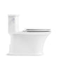 KOHLER K-22695-0 Harken One-Piece Compact Elongated Toilet With Skirted Trapway, 1.28 Gpf In White