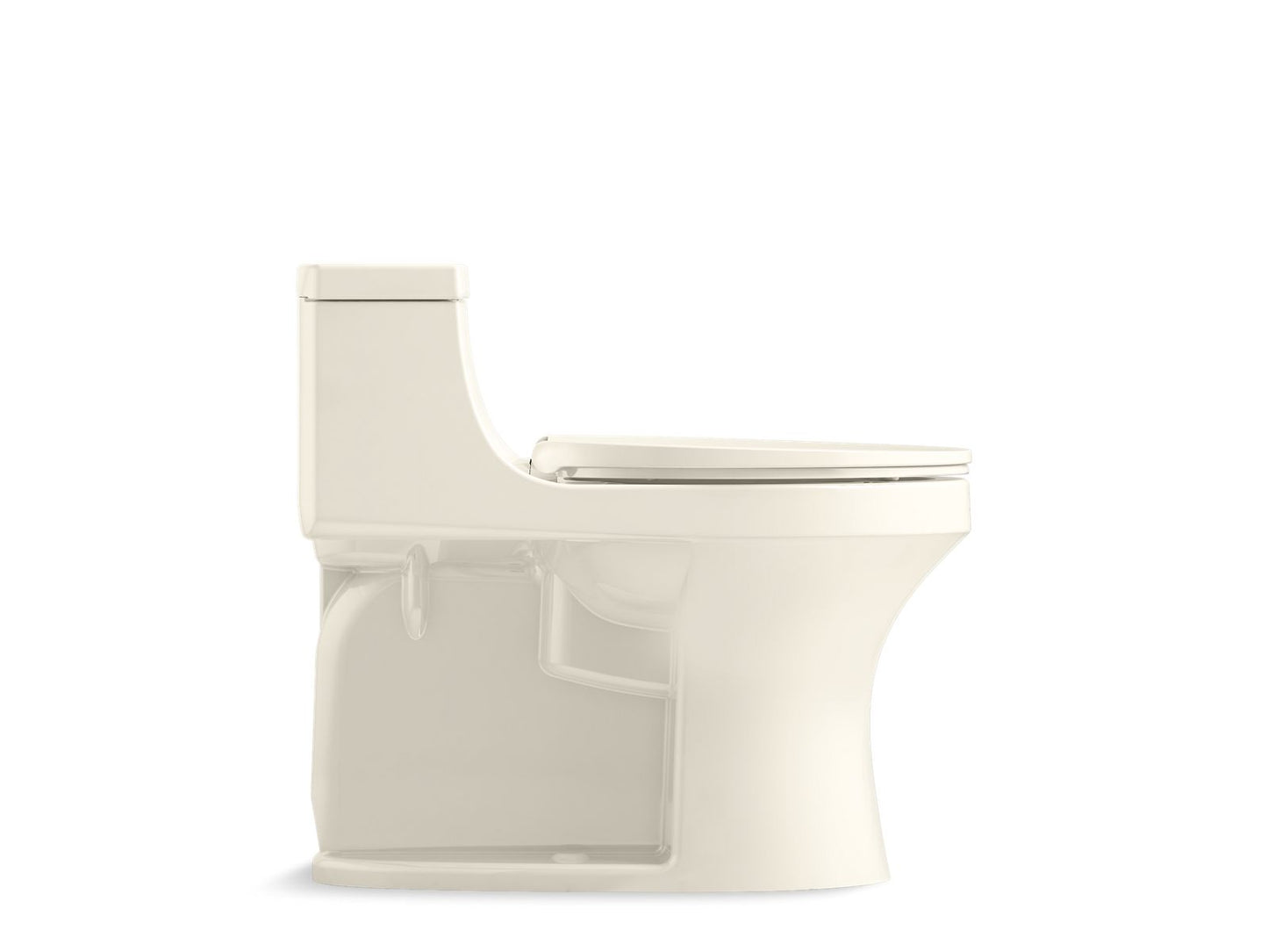 KOHLER K-5172-RA-96 San Souci One-Piece Compact Elongated Toilet With Concealed Trapway, 1.28 Gpf In Biscuit