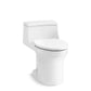 KOHLER K-5172-RA-0 San Souci One-Piece Compact Elongated Toilet With Concealed Trapway, 1.28 Gpf In White