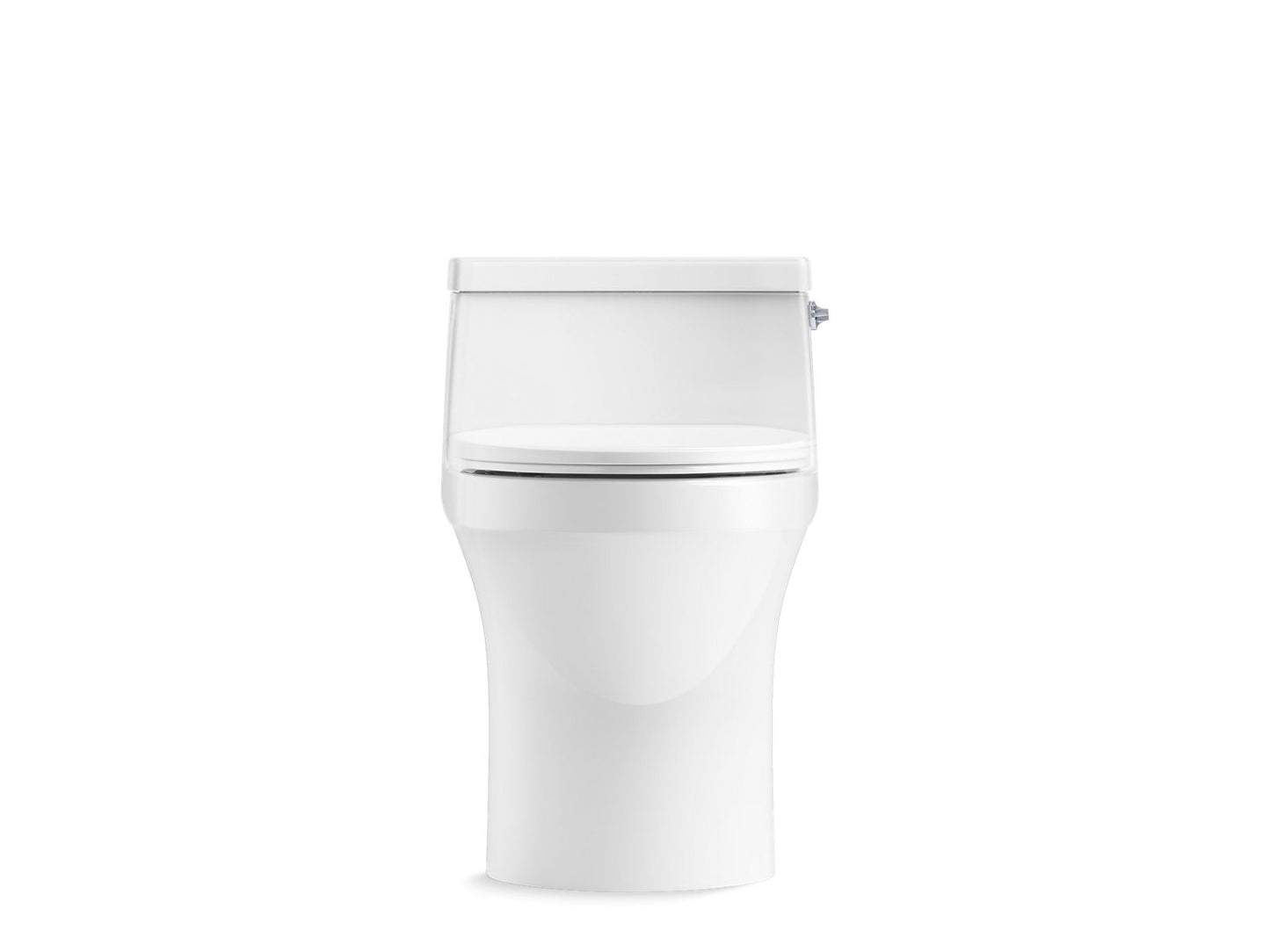 KOHLER K-5172-RA-0 San Souci One-Piece Compact Elongated Toilet With Concealed Trapway, 1.28 Gpf In White