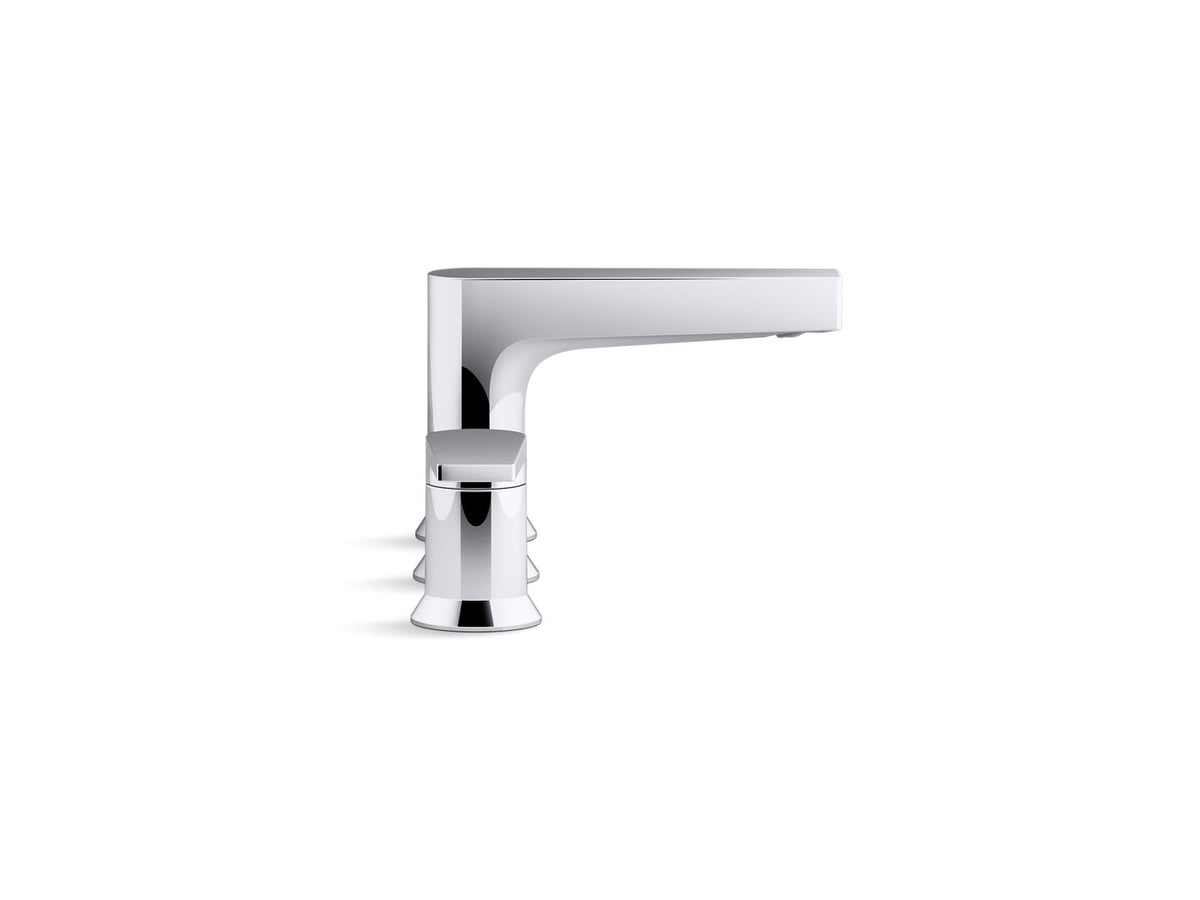 KOHLER K-37887-4-BL Taut Widespread Bathroom Sink Faucet, 1.2 Gpm - Matte Black