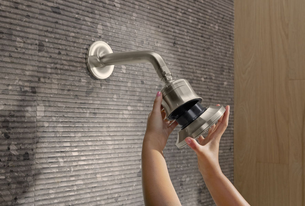 KOHLER K-33631-Y-2MB Cinq Round Single-Function Filtered Showerhead, 2.5 Gpm - Vibrant Brushed Moderne Brass