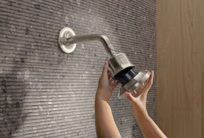KOHLER K-33631-G-2MB Cinq Round single-function filtered showerhead, 1.75 gpm - Vibrant Brushed Moderne Brass