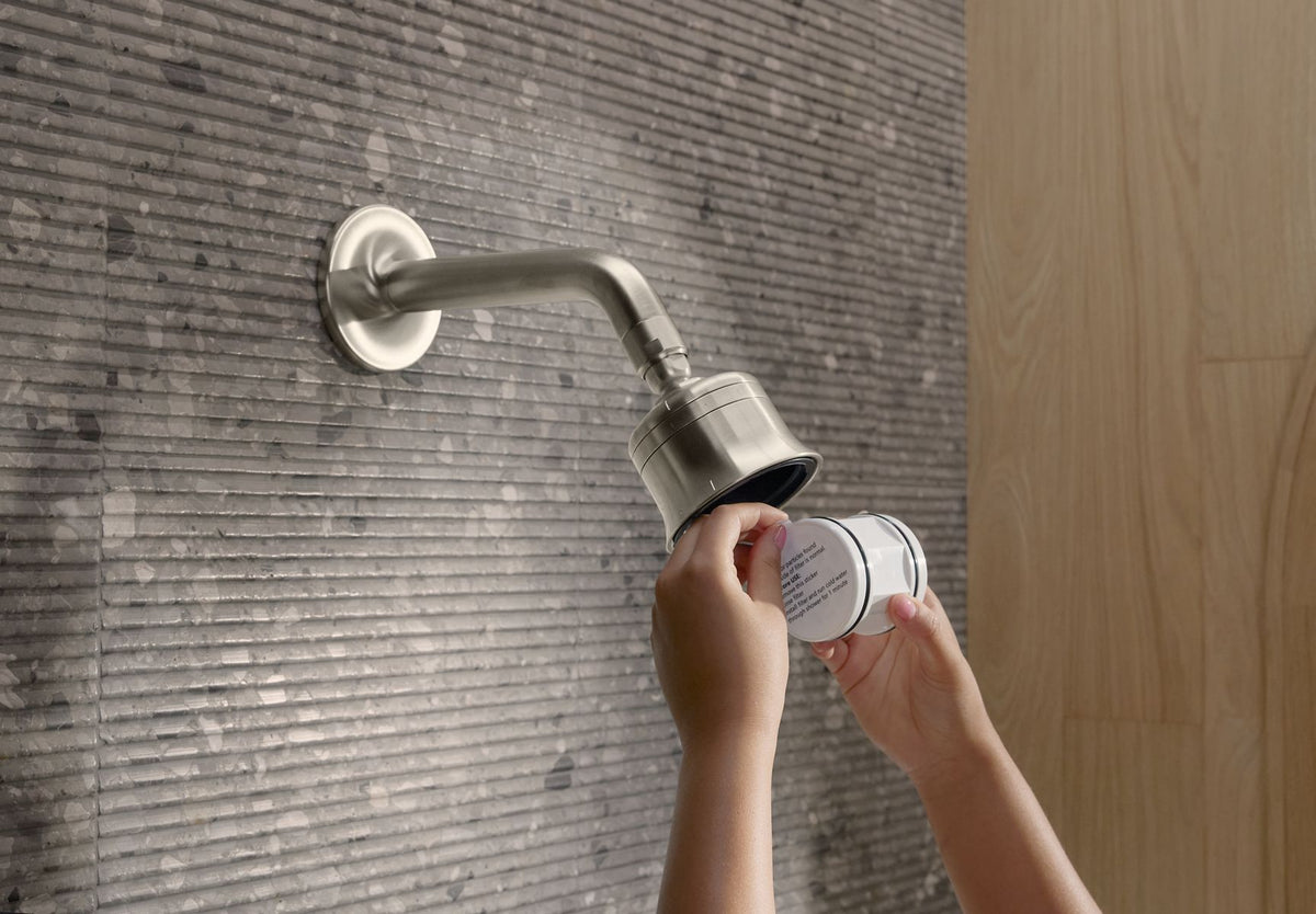KOHLER K-33631-Y-2MB Cinq Round Single-Function Filtered Showerhead, 2.5 Gpm - Vibrant Brushed Moderne Brass