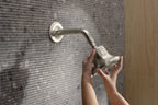 KOHLER K-33631-Y-2MB Cinq Round Single-Function Filtered Showerhead, 2.5 Gpm - Vibrant Brushed Moderne Brass