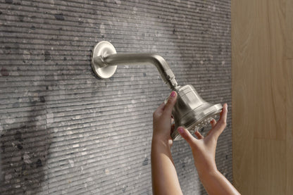 KOHLER K-33631-G-2MB Cinq Round single-function filtered showerhead, 1.75 gpm - Vibrant Brushed Moderne Brass