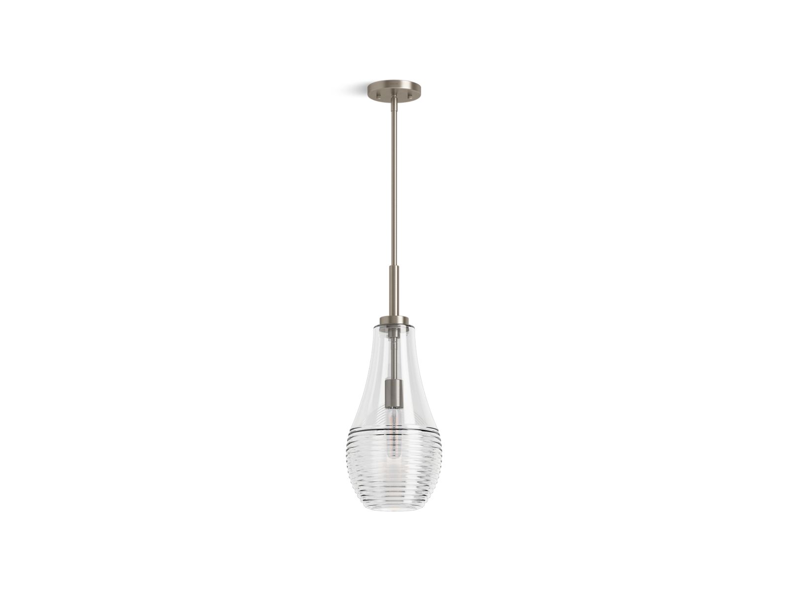 KOHLER 42196-PE01-BNL Simplice 8 in. Teardrop Pendant  -  Brushed Nickel