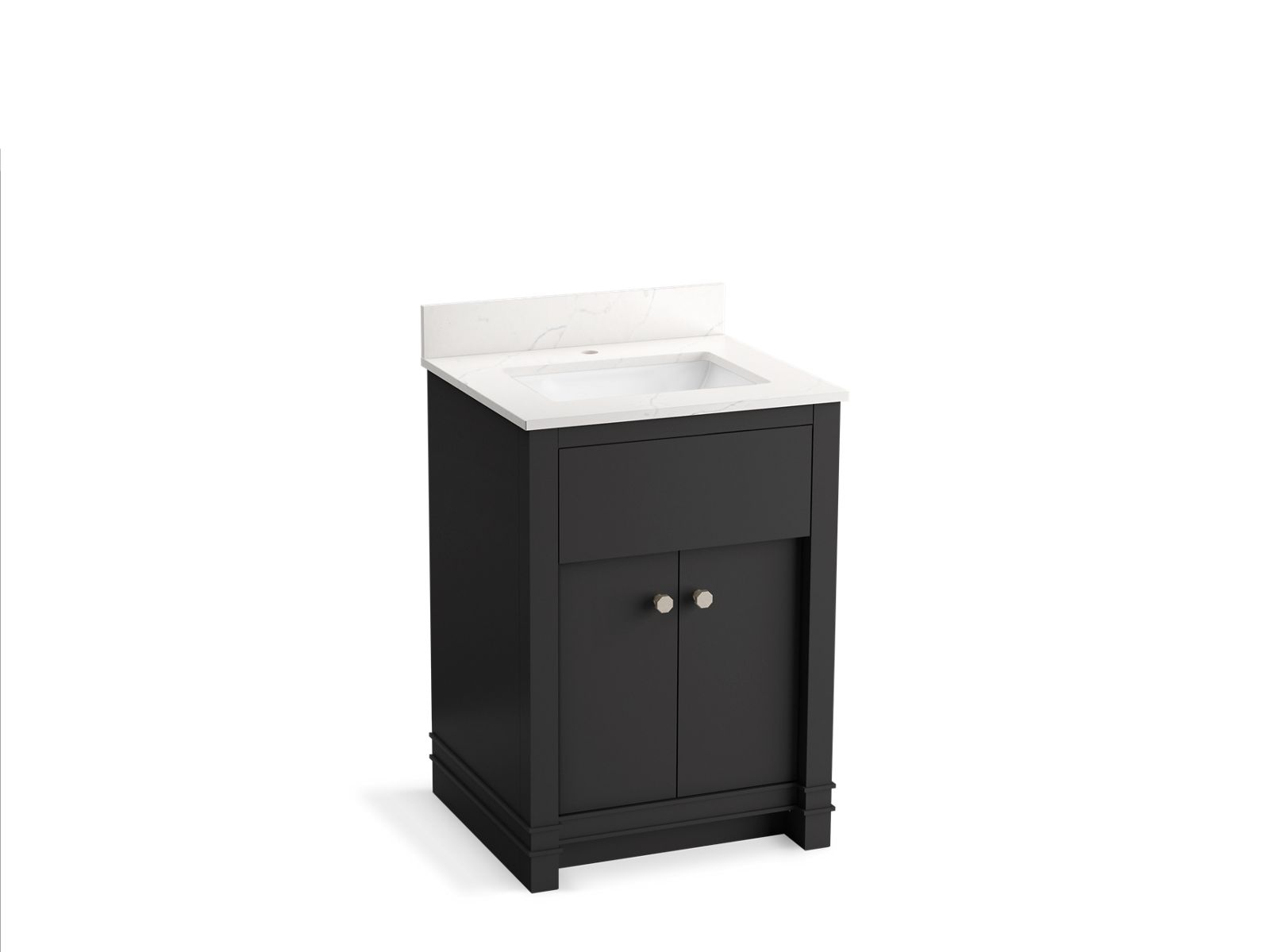 KOHLER K-33264-DWG 24" bathroom vanity cabinet with sink and quartz top  -  Ferrous Grey