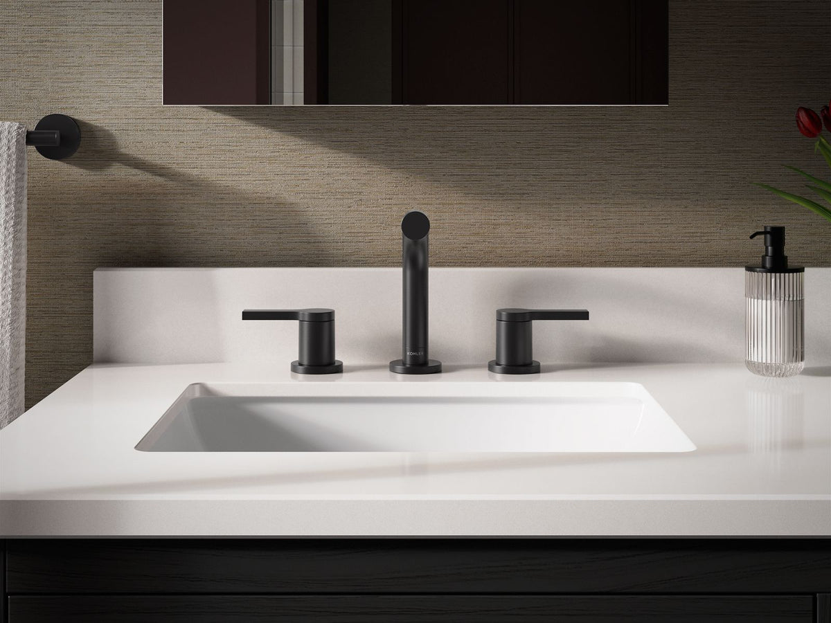 KOHLER K-33592-4K-CP Elate Widespread Bathroom Sink Faucet, 1.0 Gpm - Polished Chrome