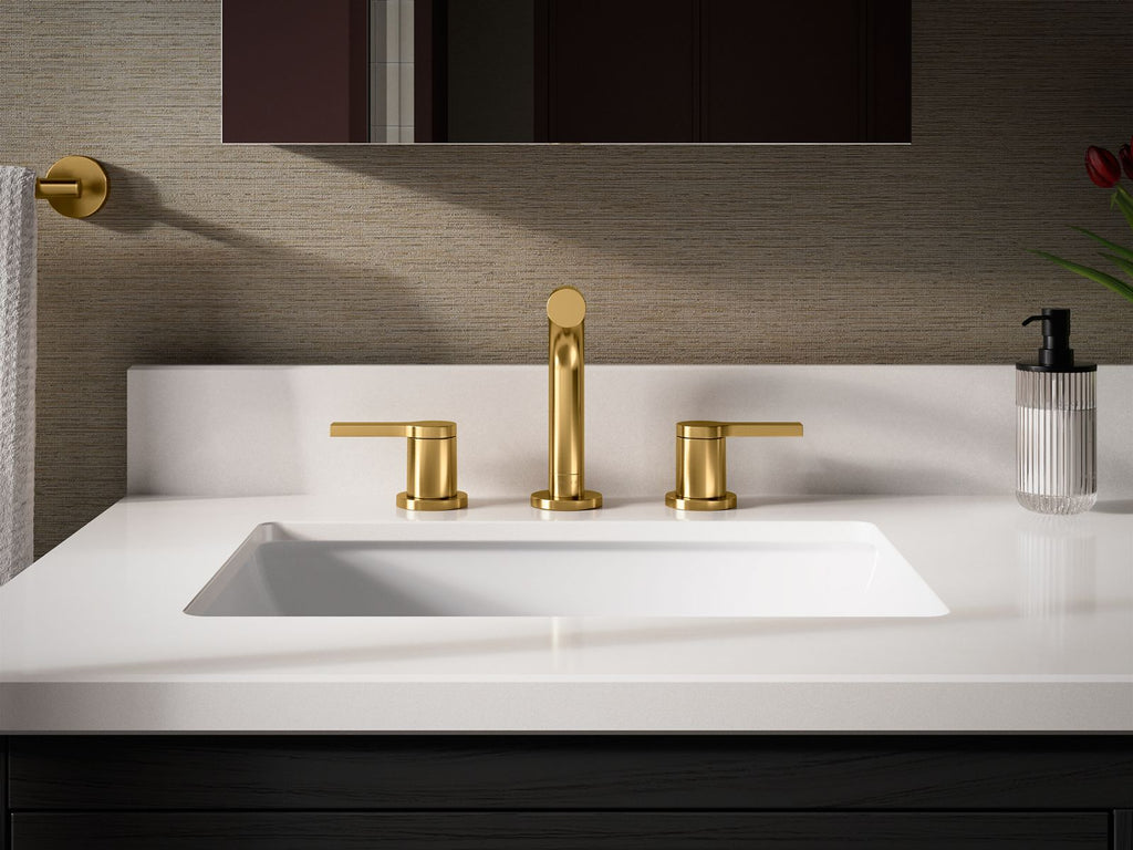 KOHLER K-33592-4K-CP Elate Widespread Bathroom Sink Faucet, 1.0 Gpm - Polished Chrome