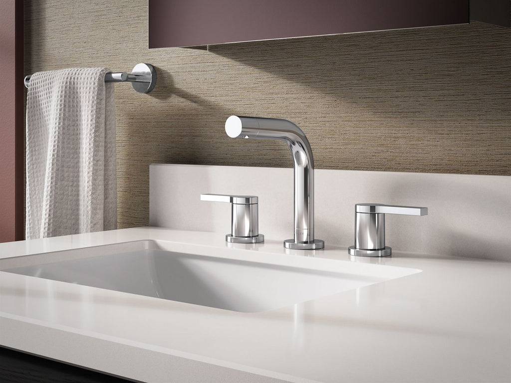 KOHLER K-33592-4K-CP Elate Widespread Bathroom Sink Faucet, 1.0 Gpm - Polished Chrome