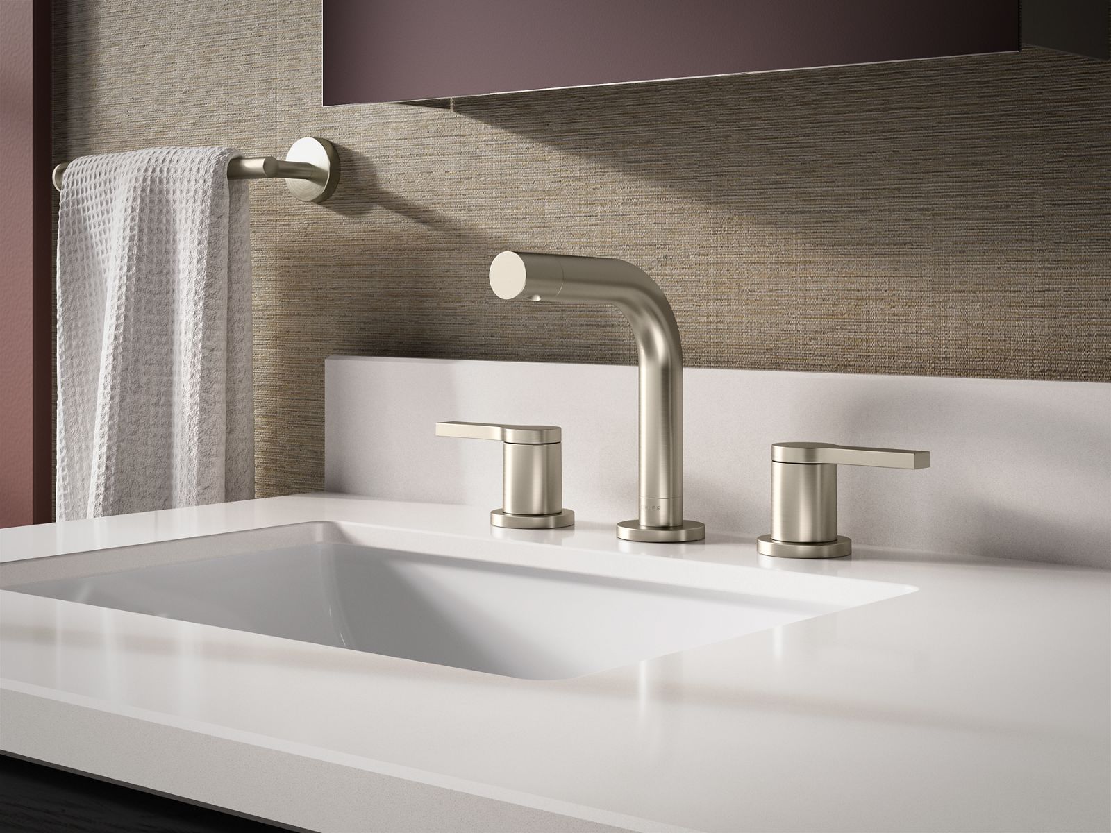 KOHLER K-33592-4K-CP Elate Widespread Bathroom Sink Faucet, 1.0 Gpm - Polished Chrome