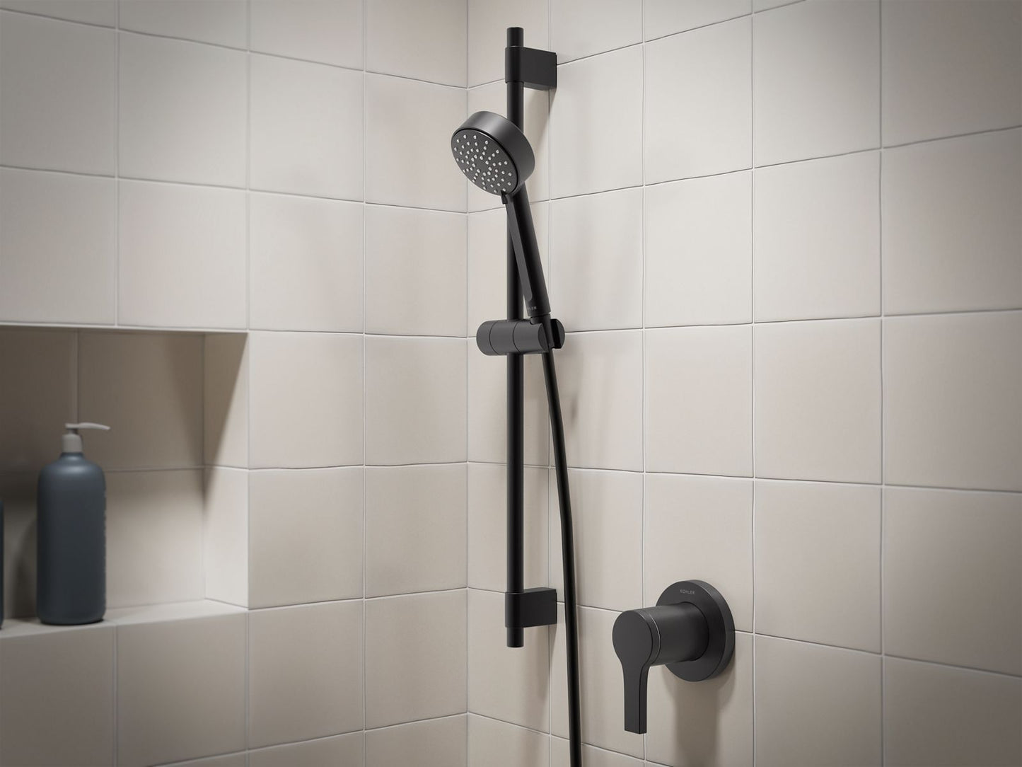 KOHLER K-35331-G-2MB Elate 28" three-function handshower kit, 1.75 gpm - Vibrant Brushed Moderne Brass