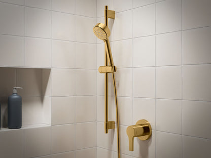 KOHLER K-35331-G-2MB Elate 28" three-function handshower kit, 1.75 gpm - Vibrant Brushed Moderne Brass