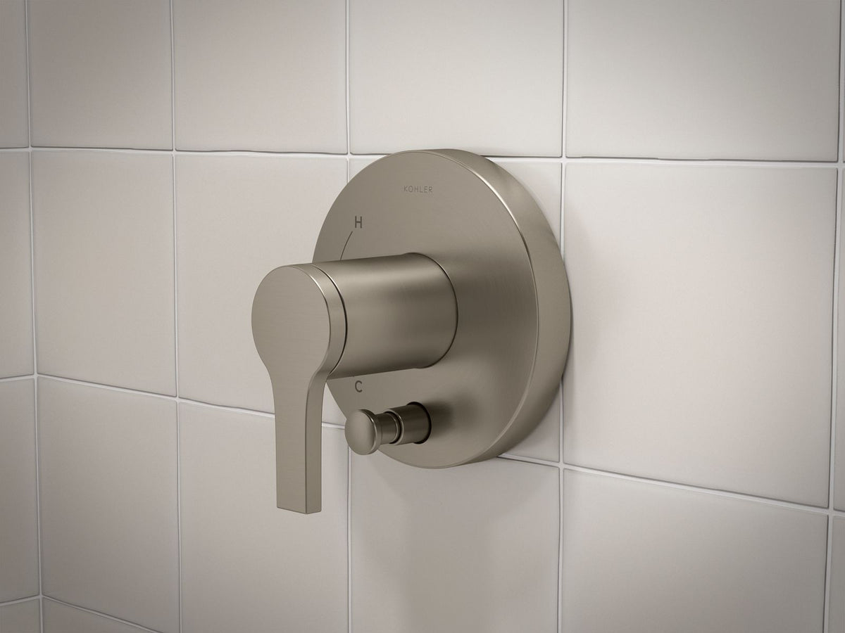 KOHLER K-T35325-4-2MB Elate Rite-Temp Valve Trim With Diverter - Vibrant Brushed Moderne Brass