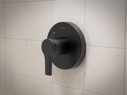 KOHLER K-TS35321-4Y-BL Elate Rite-Temp shower trim kit, 2.5 gpm - Matte Black