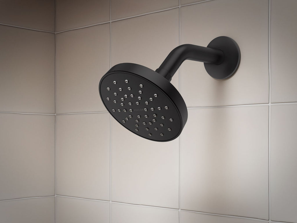 KOHLER K-T35326-4Y-BL Elate Rite-Temp Shower Trim Kit With Push-Button Diverter, 2.5 Gpm - Matte Black